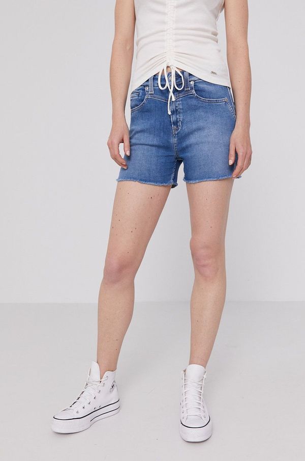 Pepe Jeans Traper kratke hlače Pepe Jeans Mary Archive za žene, boja: plava