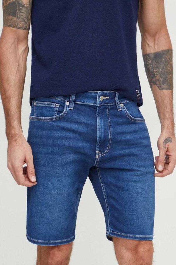 Pepe Jeans Traper kratke hlače Pepe Jeans za muškarce, boja: tamno plava