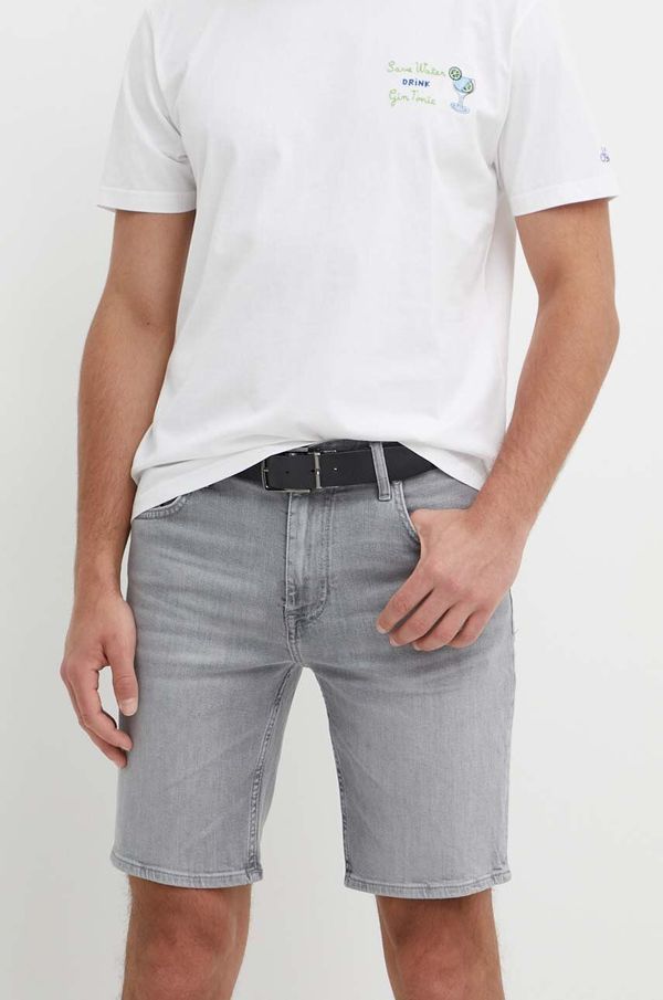 Tommy Hilfiger Traper kratke hlače Tommy Hilfiger za muškarce, boja: siva, MW0MW35177