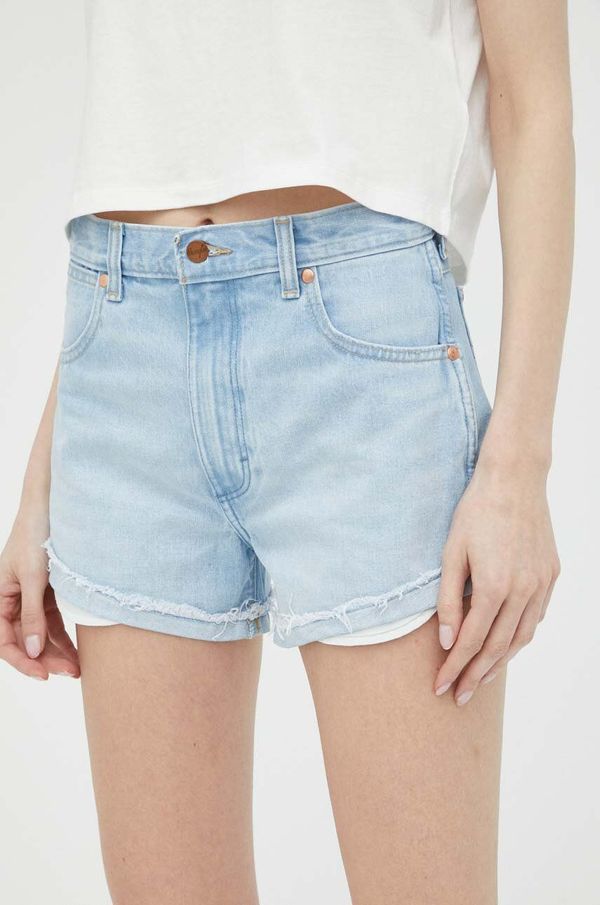 Wrangler Traper kratke hlače Wrangler za žene, glatki materijal, visoki struk