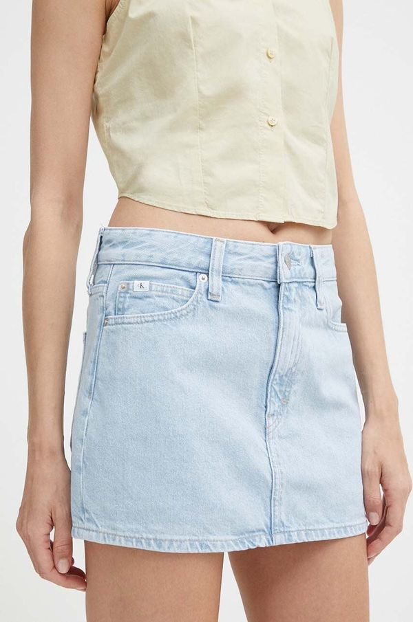 Calvin Klein Jeans Traper suknja Calvin Klein Jeans mini, ravna, J20J222828