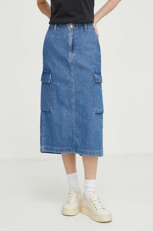 Levi's Traper suknja Levi's midi, širi se prema dolje