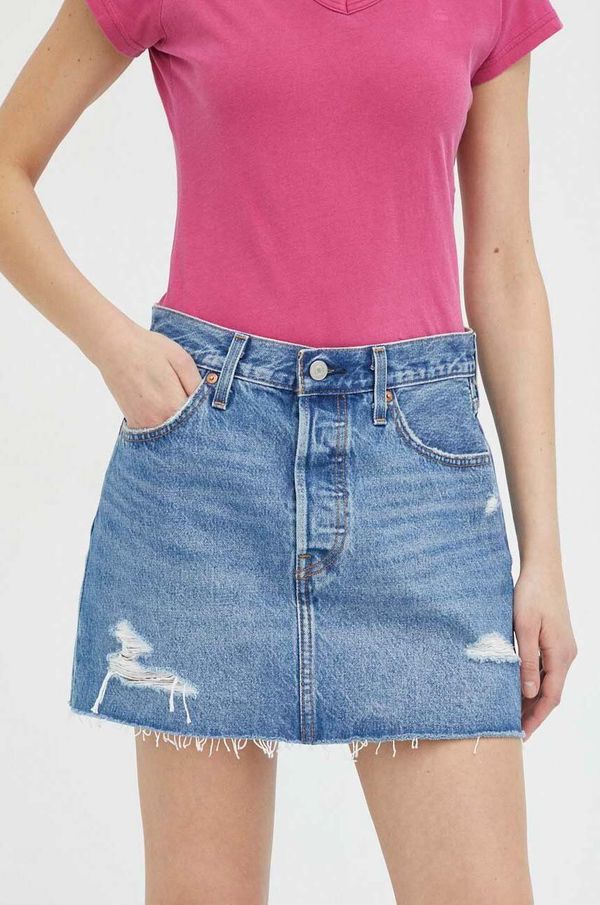 Levi's Traper suknja Levi's mini, ravna
