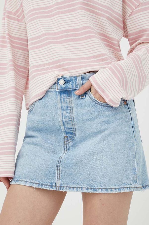 Levi's Traper suknja Levi's mini, ravna