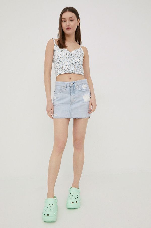 Superdry Traper suknja Superdry mini, ravna