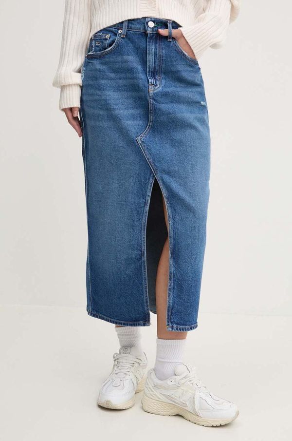 Tommy Jeans Traper suknja Tommy Jeans midi, ravna, DW0DW18225