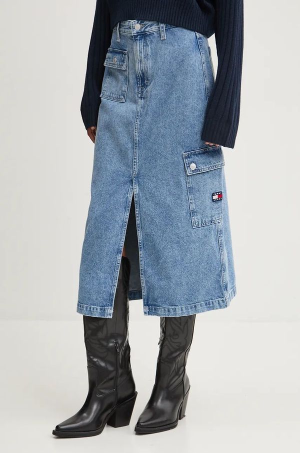Tommy Jeans Traper suknja Tommy Jeans midi, ravna, DW0DW18226