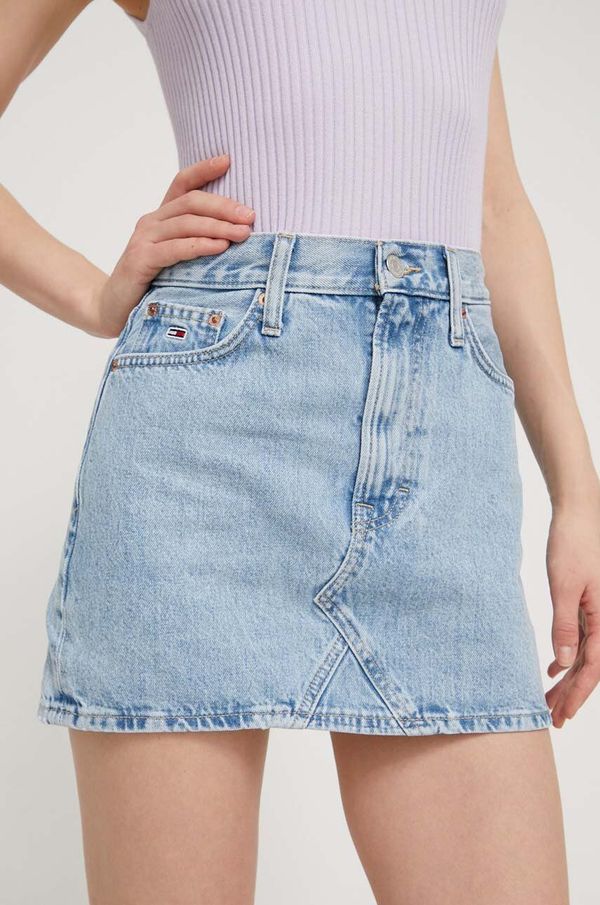 Tommy Jeans Traper suknja Tommy Jeans mini, pencil