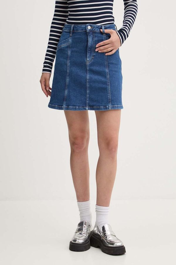 Tommy Jeans Traper suknja Tommy Jeans mini, širi se prema dolje, DW0DW19011