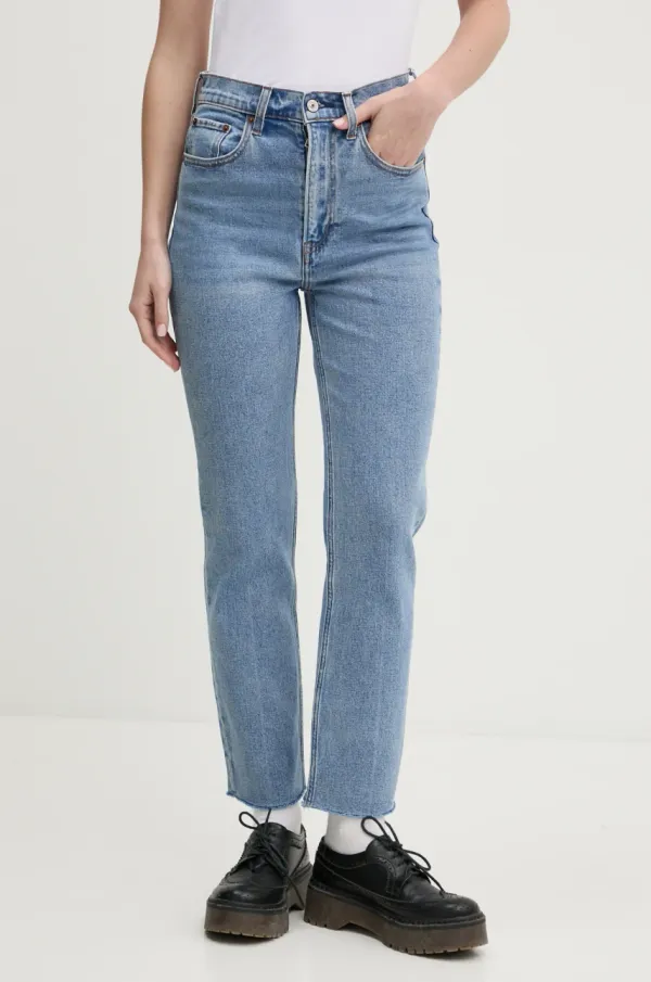 Abercrombie & Fitch Traperice Abercrombie & Fitch za žene, visoki struk, KI155-4457