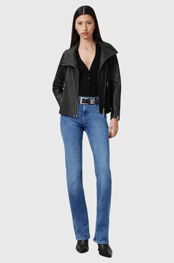 AllSaints Traperice AllSaints HALDAN za žene, visoki struk, W010EC