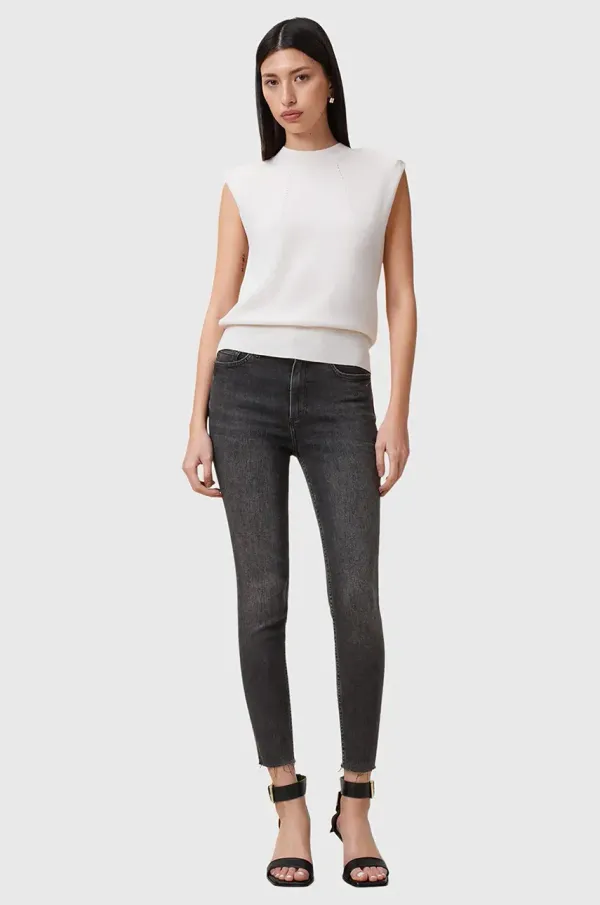 AllSaints Traperice AllSaints MILLER za žene, visoki struk, W081EC