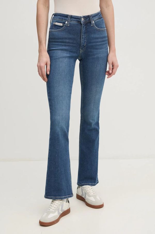 Calvin Klein Jeans Traperice Calvin Klein Jeans za žene, srednje visoki struk, J20J224483
