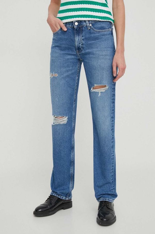 Calvin Klein Jeans Traperice Calvin Klein Jeans za žene, visoki struk, J20J222746