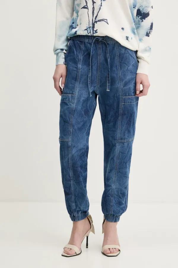 Desigual Traperice Desigual ALASKA za žene, visoki struk, 25SWDD08