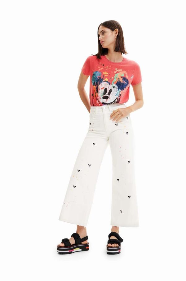 Desigual Traperice Desigual x Disney za žene, srednje visoki struk