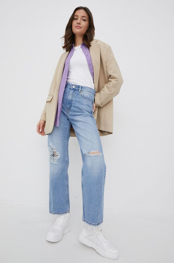 Dr. Denim Traperice Dr. Denim za žene, visoki struk