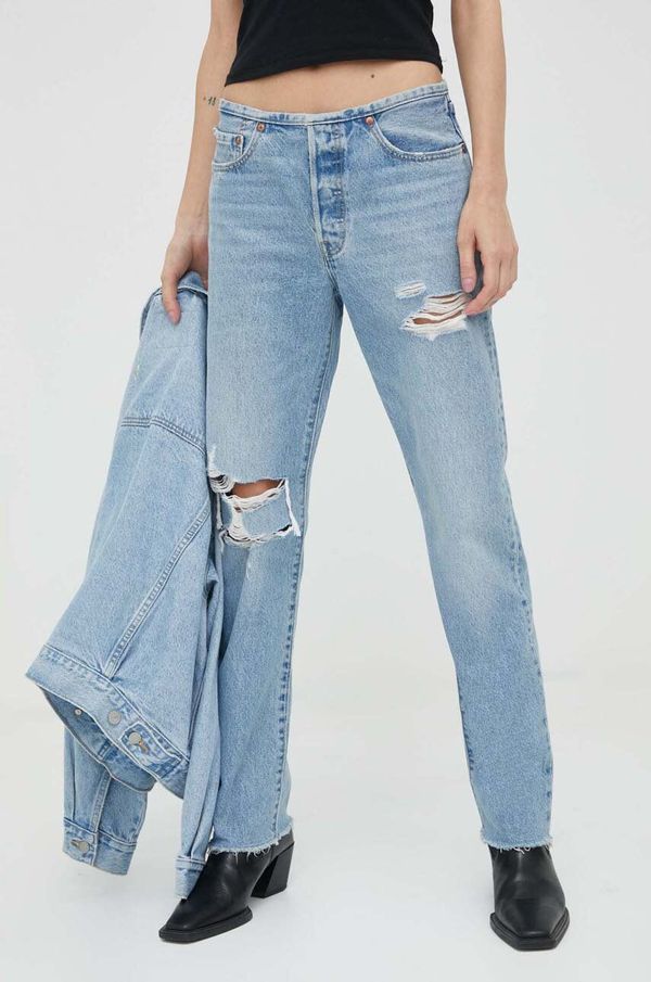 Levi's Traperice Levi's 501 za žene, visoki struk