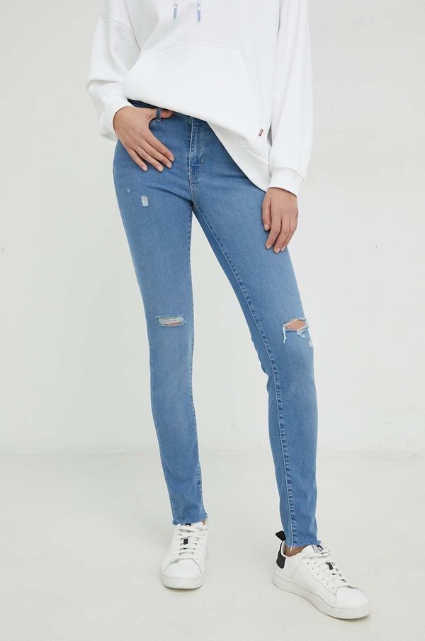 Levi's Traperice Levi's 711 Skinny za žene, srednje visoki struk