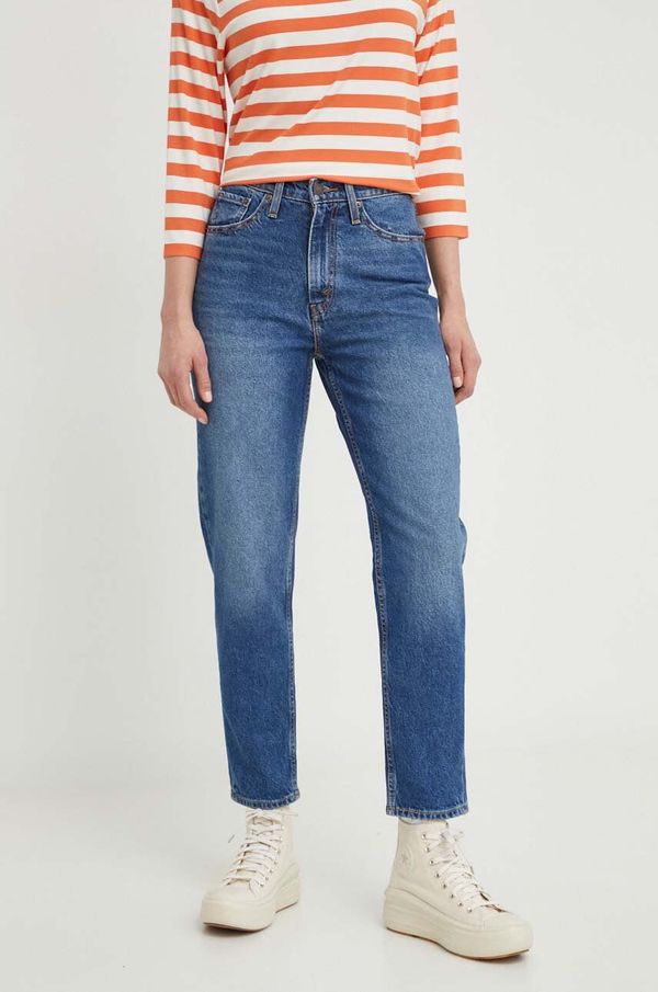 Levi's Traperice Levi's 80S MOM JEAN za žene, boja: tamno plava