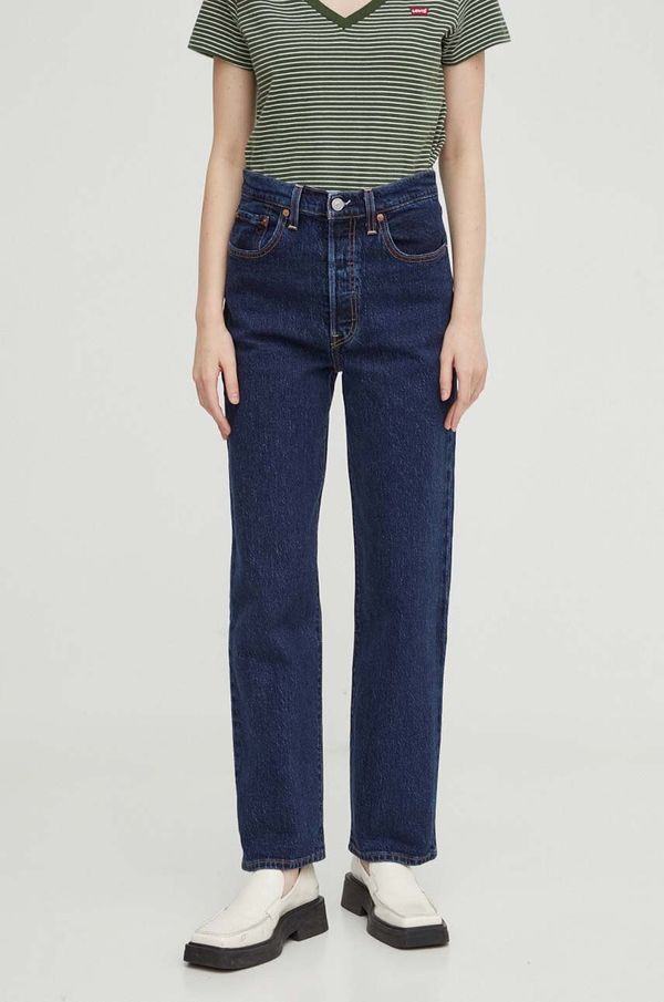 Levi's Traperice Levi's RIBCAGE STRAIGHT za žene, visoki struk