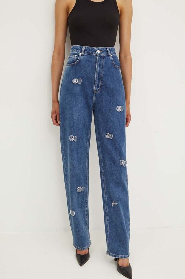 Moschino Jeans Traperice Moschino Jeans za žene, visoki struk, 0328.8223