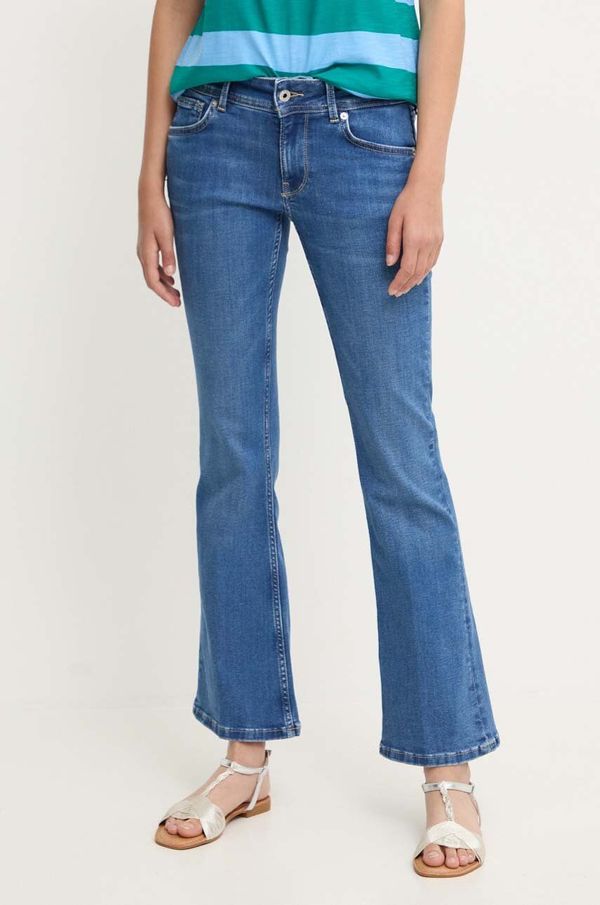 Pepe Jeans Traperice Pepe Jeans FLARE LW za žene, visoki struk, PL204736HV8