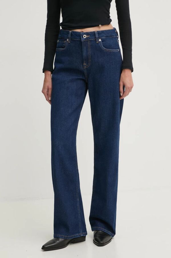 Pepe Jeans Traperice Pepe Jeans LOOSE ST JEANS HW HAZEL za žene, visoki struk, PL204699EE2