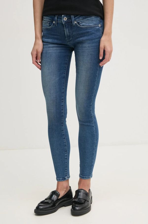 Pepe Jeans Traperice Pepe Jeans SKINNY JEANS LW SOHO za žene, boja: tamno plava, PL204583ED8