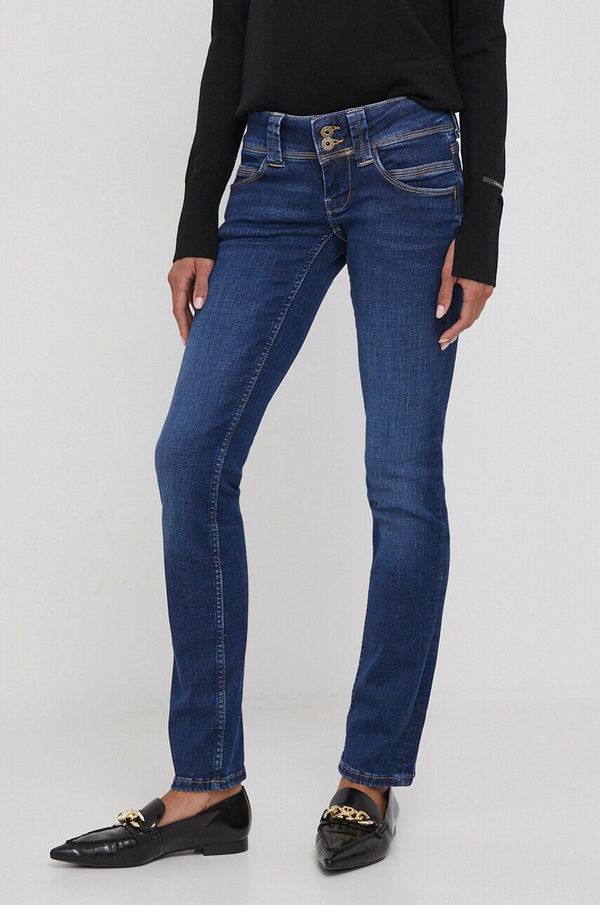 Pepe Jeans Traperice Pepe Jeans Slim za žene, boja: tamno plava