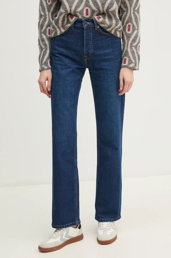 Pepe Jeans Traperice Pepe Jeans STRAIGHT JEANS HW ROBYN za žene, visoki struk, PL204901EF1