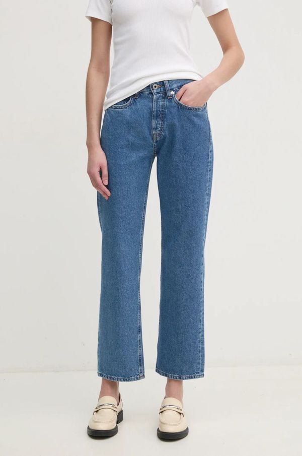 Pepe Jeans Traperice Pepe Jeans STRAIGHT JEANS HW ROBYN za žene, visoki struk, PL204901IB7