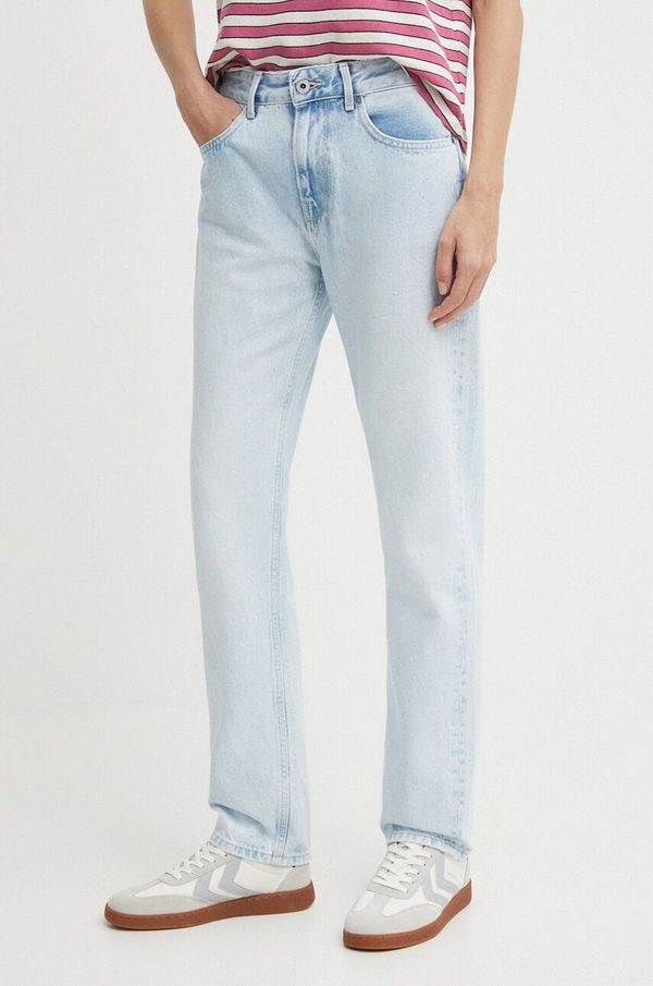 Pepe Jeans Traperice Pepe Jeans STRAIGHT JEANS HW za žene, visoki struk, PL204592PF4