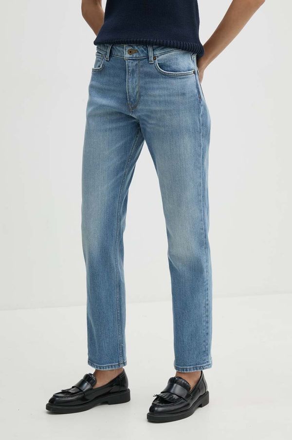 Pepe Jeans Traperice Pepe Jeans STRAIGHT JEANS MW za žene, srednje visoki struk, PL204730PG0