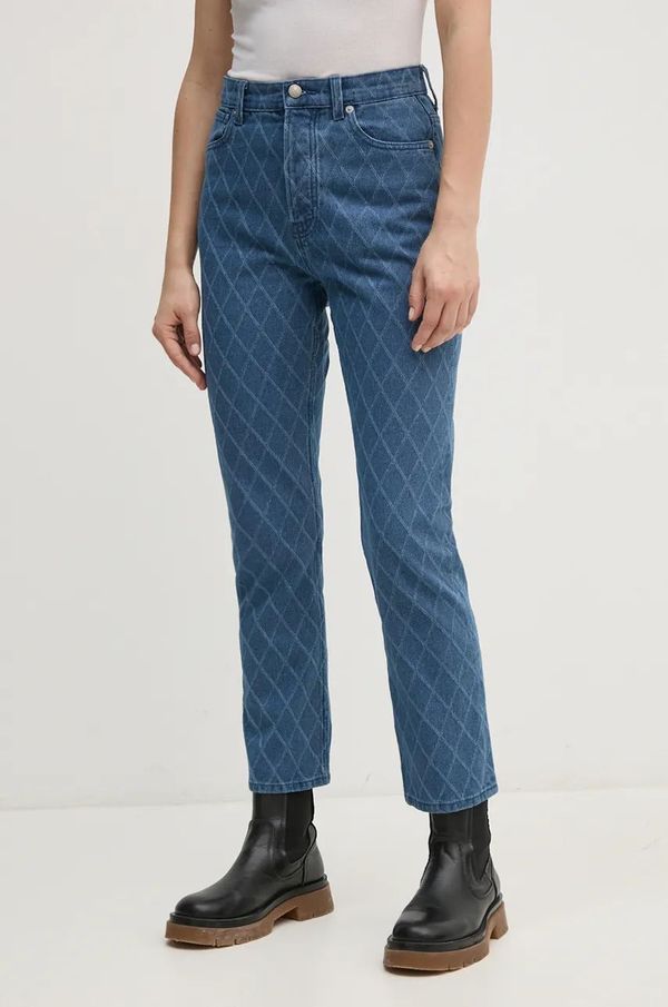 Pepe Jeans Traperice Pepe Jeans STRAIGHT JEANS UHW DIAMOND za žene, visoki struk, PL204722