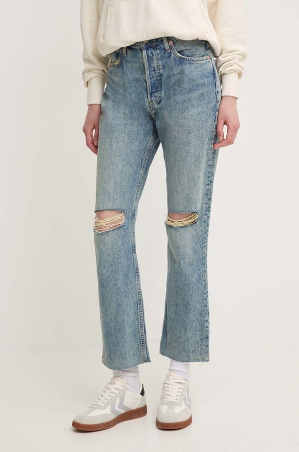 Pepe Jeans Traperice Pepe Jeans STRAIGHT JEANS UHW za žene, visoki struk, PL204593MS0