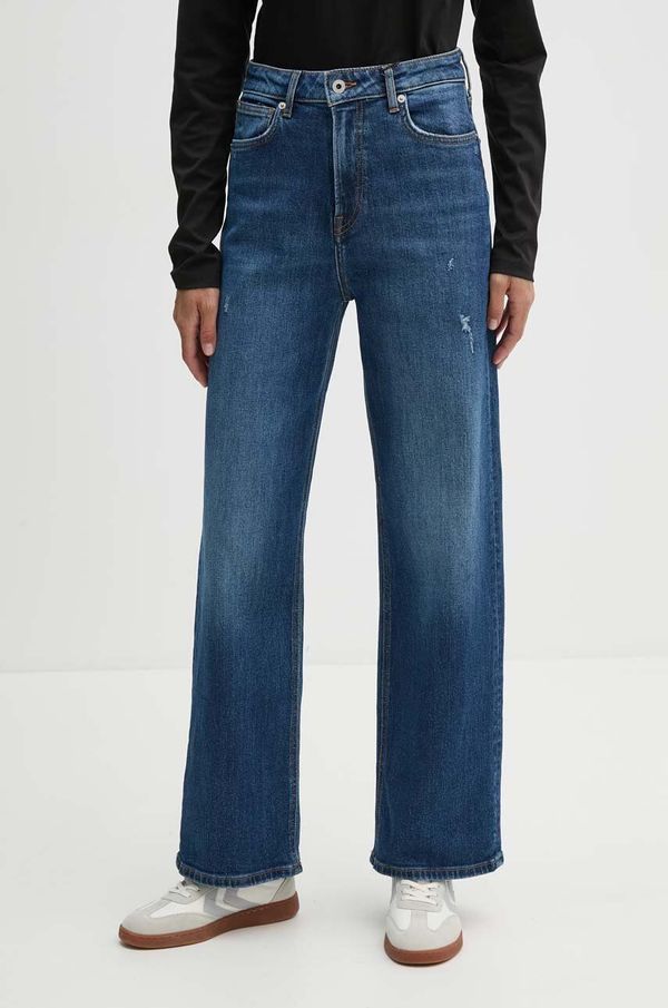 Pepe Jeans Traperice Pepe Jeans STRAIGHT JEANS UHW za žene, visoki struk, PL204731HV4