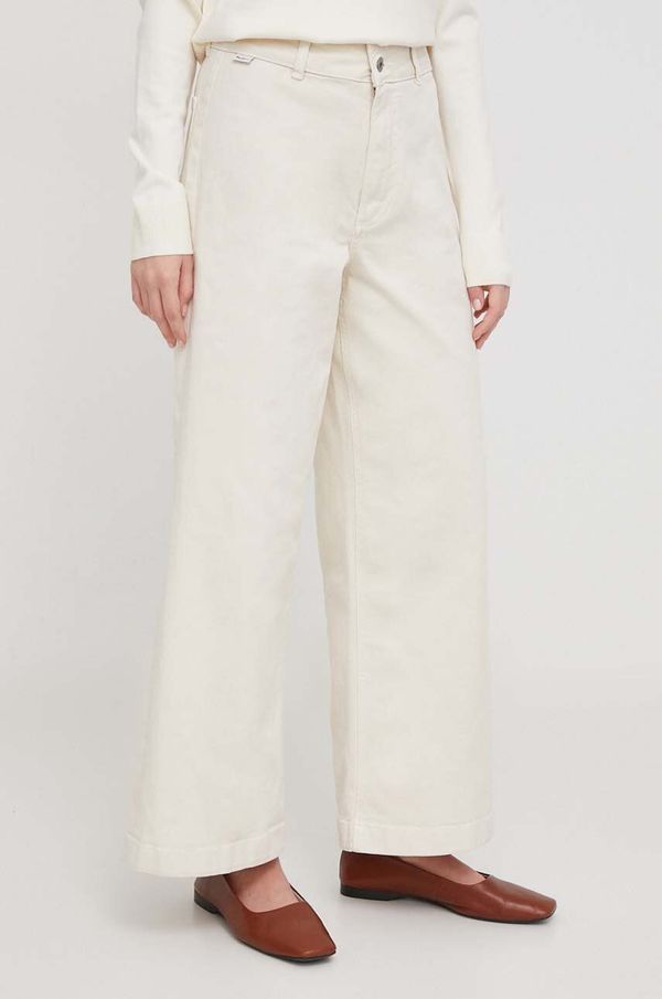 Pepe Jeans Traperice Pepe Jeans Tania za žene, boja: bež, PL211698