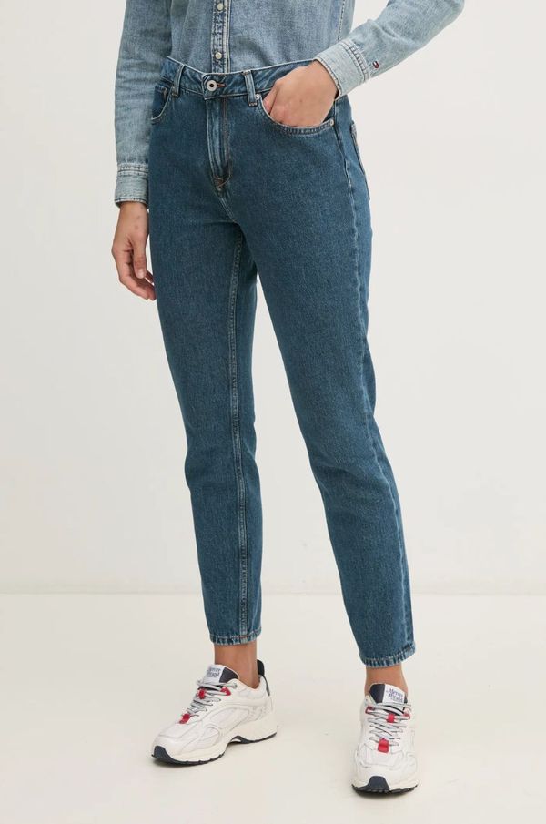 Pepe Jeans Traperice Pepe Jeans TAPERED JEANS HW VIOLET za žene, visoki struk, PL204591EF2