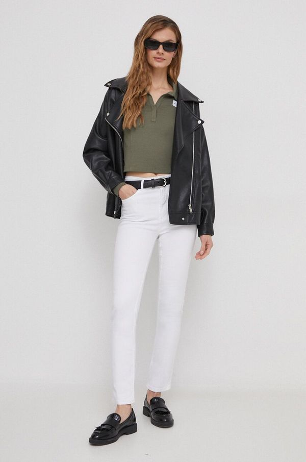 Pepe Jeans Traperice Pepe Jeans Tessa za žene, visoki struk, PL211700