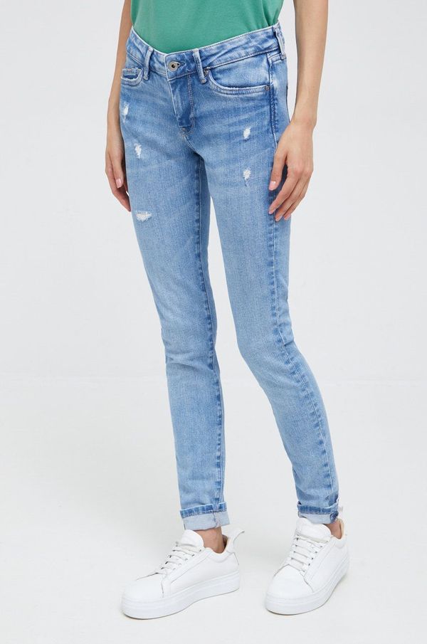 Pepe Jeans Traperice Pepe Jeans za žene, srednje visoki struk