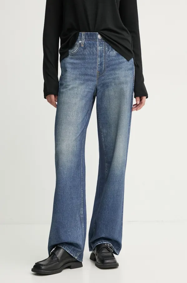 rag & bone Traperice Rag & Bone za žene, široke, visoki struk, WCW23F70018201