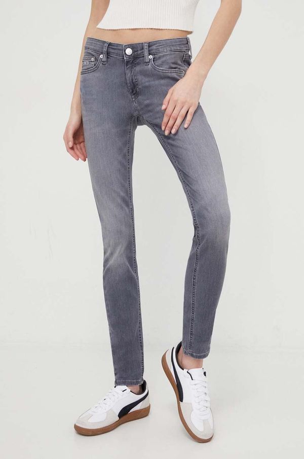 Tommy Jeans Traperice Tommy Jeans Sophie za žene, boja: siva