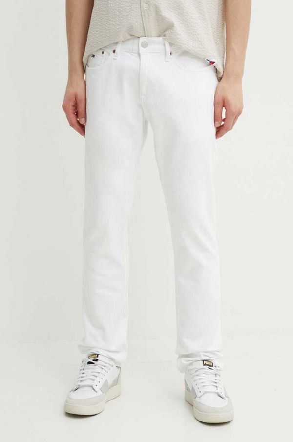 Tommy Jeans Traperice Tommy Jeans za muškarce, boja: bijela, DM0DM18746