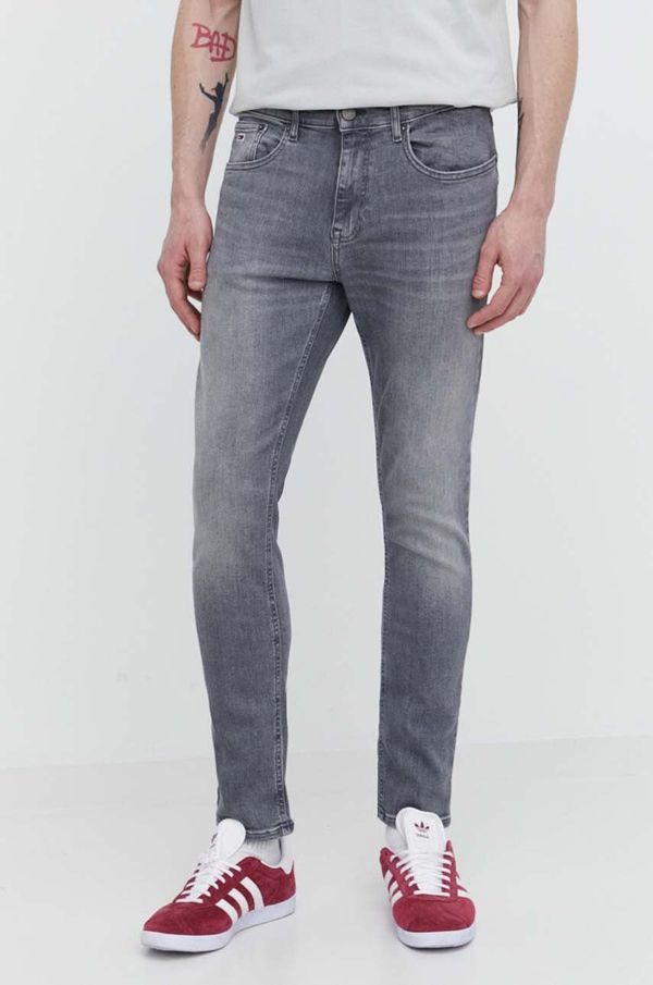 Tommy Jeans Traperice Tommy Jeans za muškarce, boja: siva, DM0DM18731
