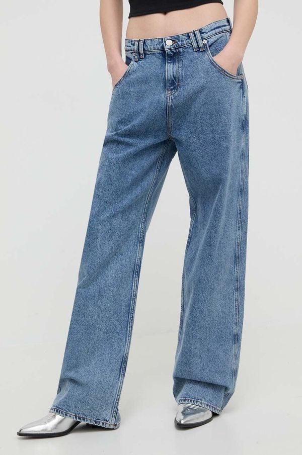 Tommy Jeans Traperice Tommy Jeans za žene, visoki struk, DW0DW17606