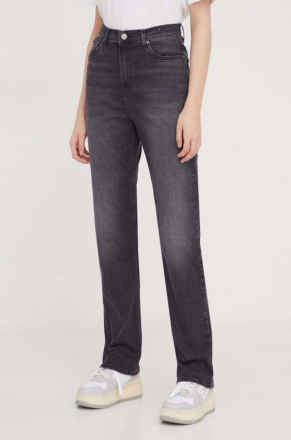 Tommy Jeans Traperice Tommy Jeans za žene, visoki struk, DW0DW17695