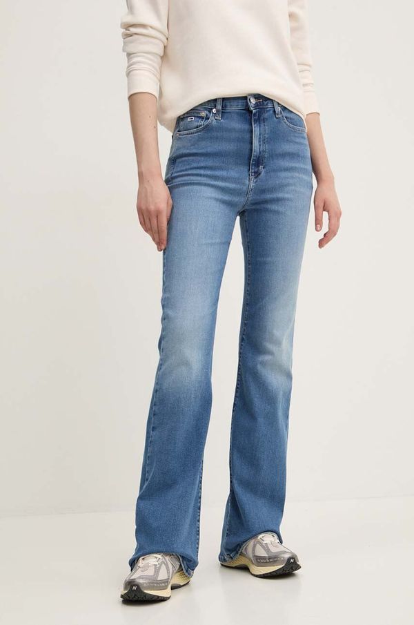 Tommy Jeans Traperice Tommy Jeans za žene, visoki struk, DW0DW19279