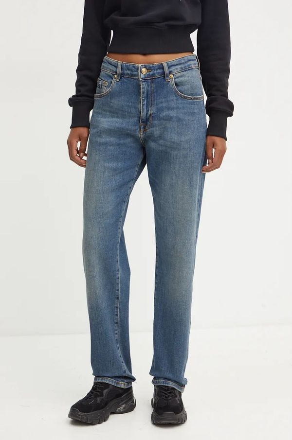 Versace Jeans Couture Traperice Versace Jeans Couture za žene, visoki struk, 77HAB519 CDW56