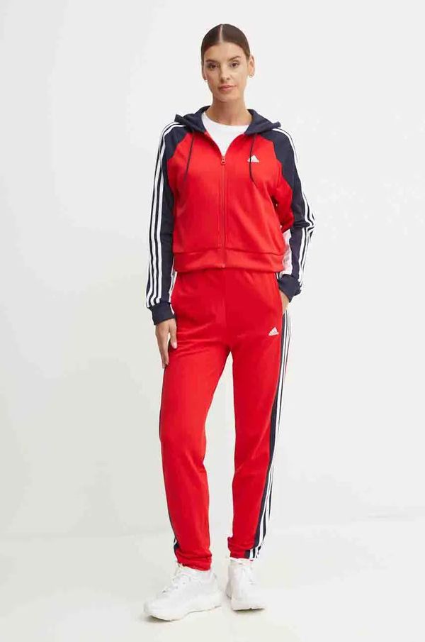 adidas Trenirka adidas Boldblock za žene, boja: crvena, IX9270